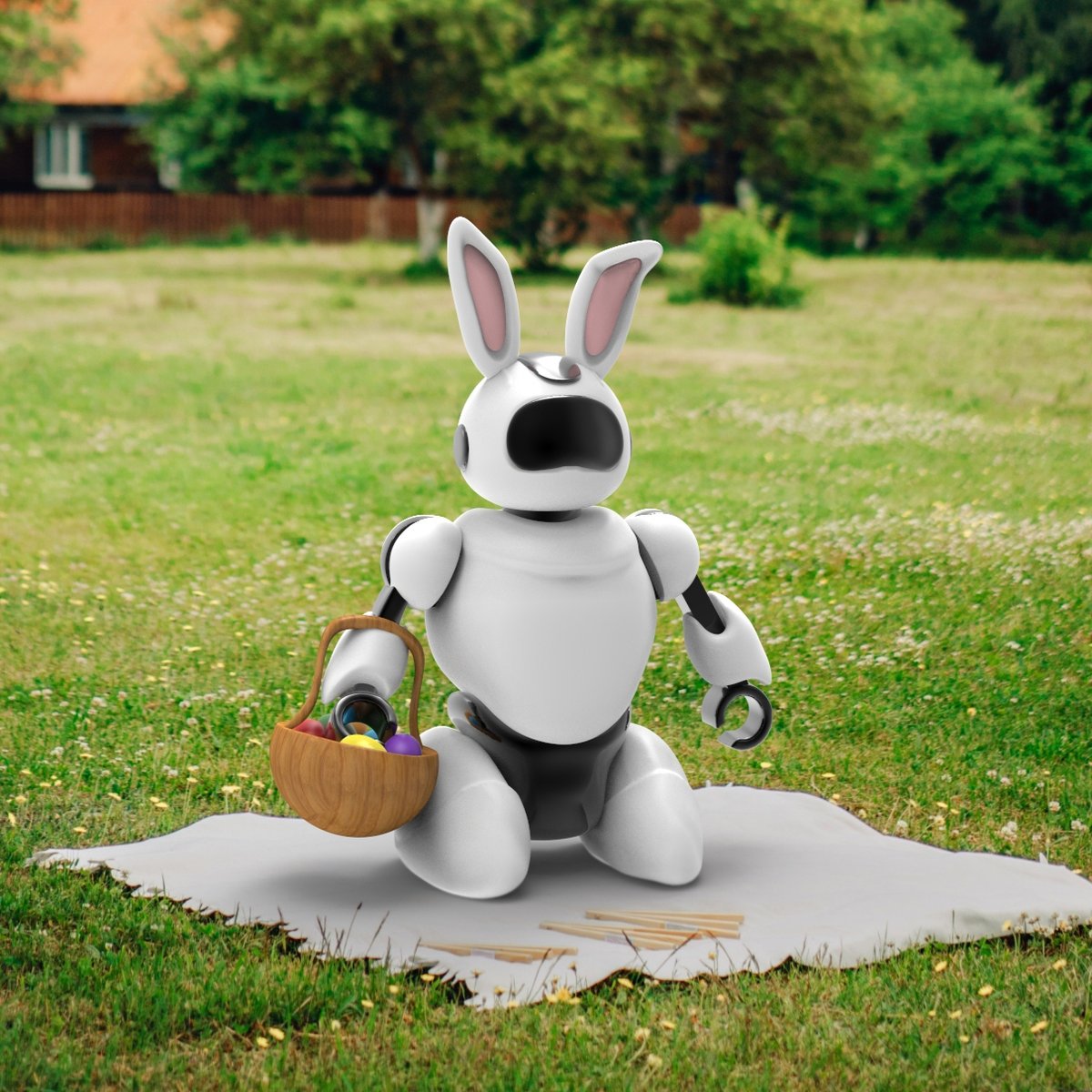 ImWalkerRoby's tweet photo. Happy Easter! Today a special edition! 🤖🐰 Check out #WalkerRoby #40 by Joseph Art at https://t.co/WlocUjIOF8 NFT! https://t.co/peVI9HxgUt

#NFTs #NFTCommunity #nft #NFTdrop #crofam  #CRO #AlphaBots  #cryptocomnft #cronos #FFTB https://t.co/oZkzIxOHdW