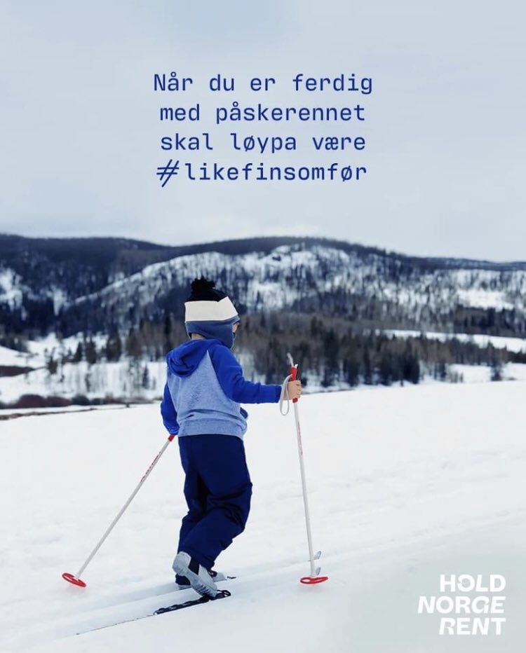 Husk at det du tar med på påsketuren også skal være med hjem igjen. Ikke la appelsinskall, sjokoladepapir eller brusbokser bli til forsøpling. #sammenmotforsøpling  #likefinsomfør