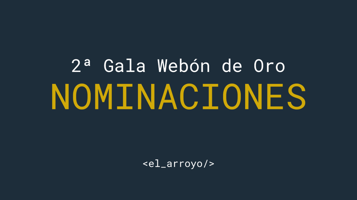 elarroyodev's tweet photo. La "2ª GALA WEBÓN DE ORO" ya esá aquí.

Aquí premiamos las webonadas, que no dejan de ser errores o situaciones que nos pasan a la gente del mundo tech.

Como sabemos que os habréis perdido alguna, os dejamos un hilo con las nominadas.

⬇⬇⬇⬇⬇⬇ https://t.co/3nWZC7w193