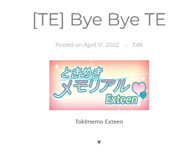 tokimemo_days's tweet photo. ตอนนี้คอมมูได้ปิดตัวลงอย่างเป็นทางการแล้ว แต่จะมีกิจกรรมโควททวิตกับ tag เล่นทื่งท้ายให้อยู่ค่ะ 

https://t.co/1kNt93Xa1k

หมายเหตุ - Boardkung (Kusan) จะมี RT แอคของผปค.ที่มาร่วมเล่น tag (เฉพาะที่ติด tag) เข้า TL มาด้วยจนกว่าจะสิ้นเดือนเม.ย.นี้ https://t.co/BVgO5K66jD