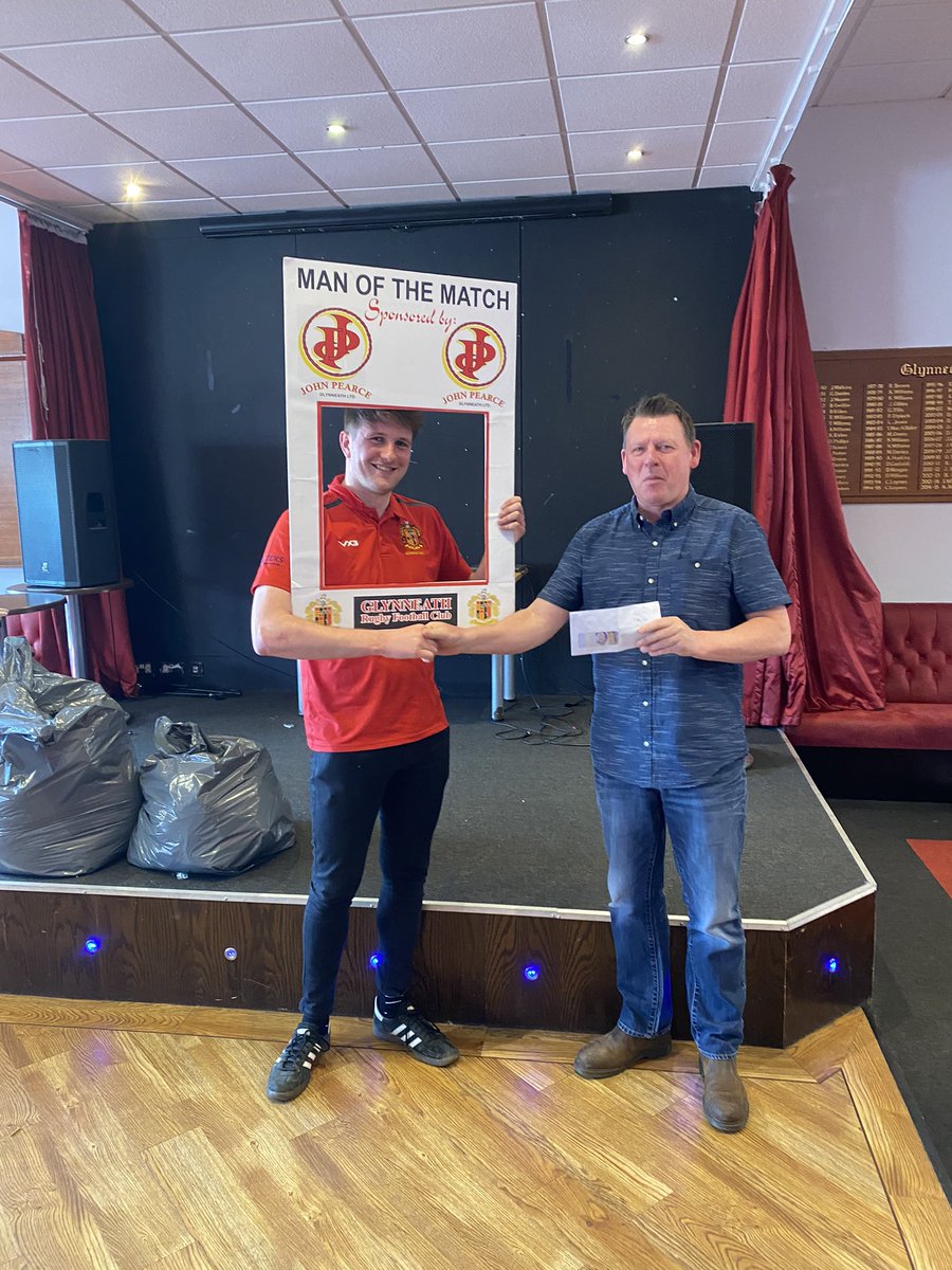 glynrfc's tweet image. Man of Match 
Arwel Davies 
Glynneath v Bonymaen @WaltersDem @pearcetransport