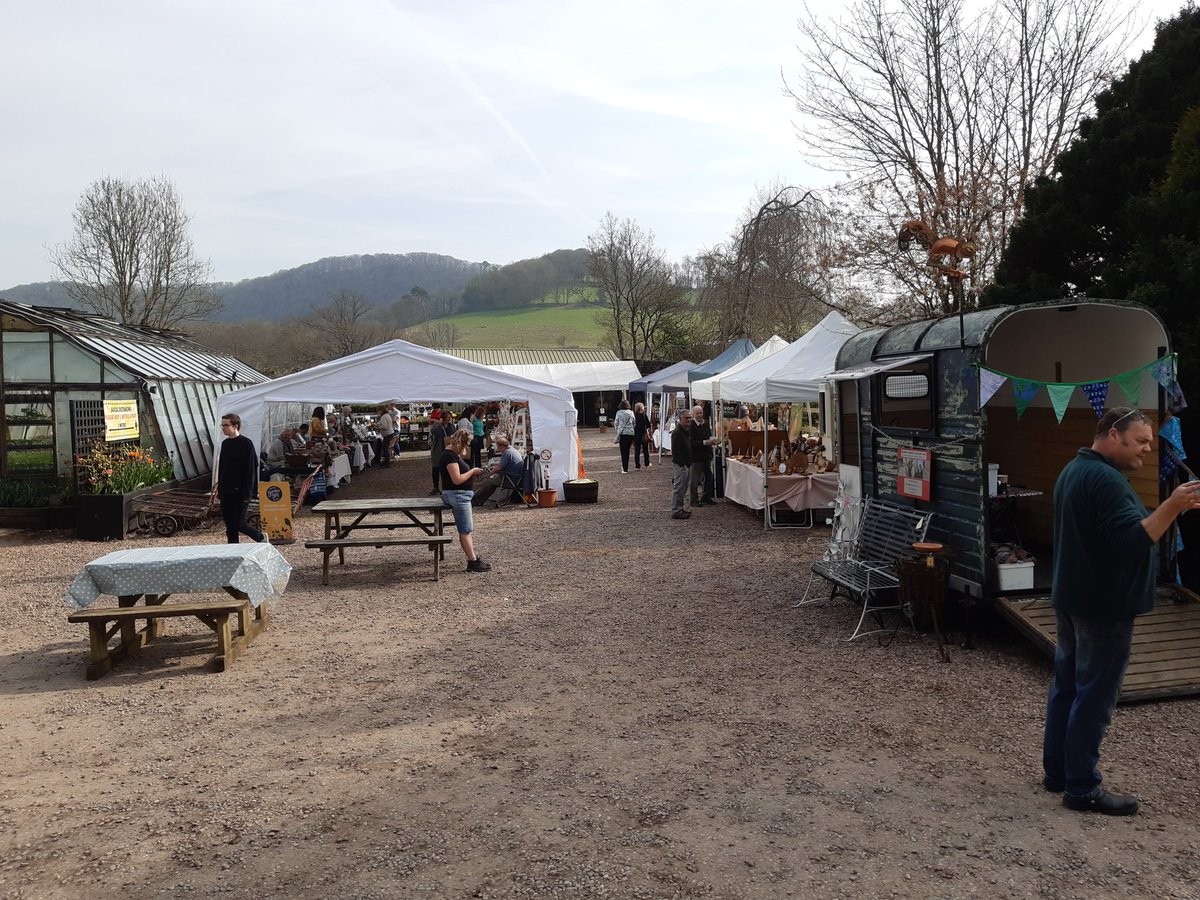 The crafters are all set up and here we go! Easter Sunday Craft Fair open now!