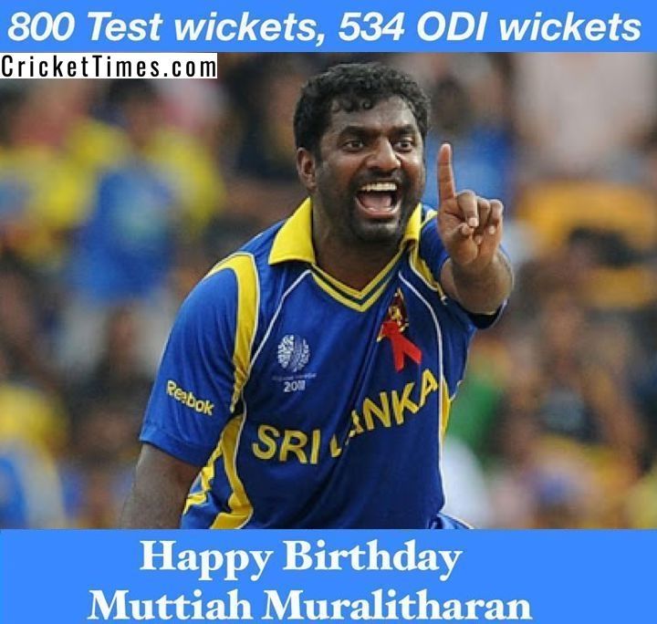 Happy birthday, Muttiah Muralitharan 