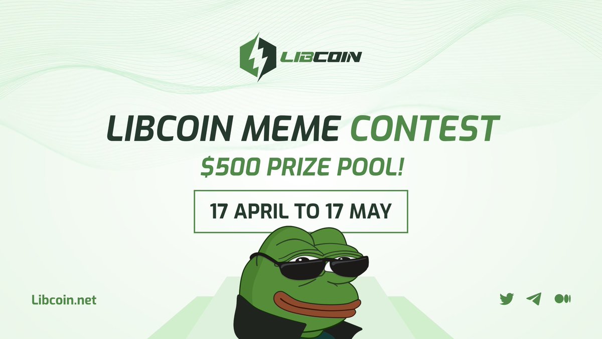 To celebrate our $LIB public listing, we are thrilled to announce Libcoin Meme Contest 🃏🤡

📅 Ends on 17th May
💰 Rewards: 500 $USDT (Best 5 Memes will win 100 $USDT each)

#Libcoin #LibcoinMemeContest

Check out the participation rules in comments section 👇
