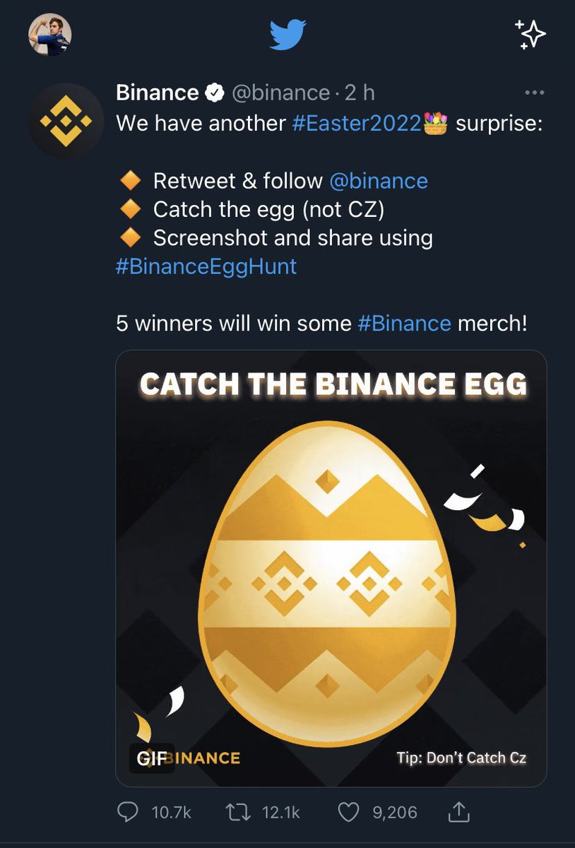 Naeril_HS's tweet photo. How did I do? 😜 #BinanceEggHunt https://t.co/Vd5OebvFdp