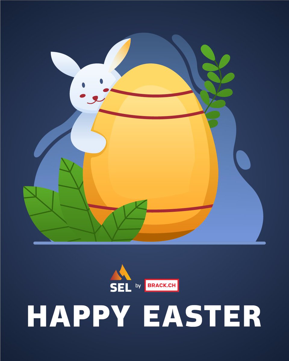 We wish you a happy Easter! 🐰

Enjoy the sunny weather ☀️ and treat yourself with delicious chocolate 😊