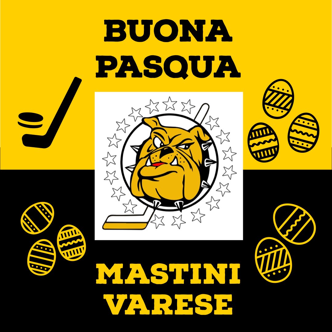 Tanti auguri di Buona Pasqua a tutti i nostri tifosi gialloneri!!⚫️🟡🏒💪🏻🐣

#mastini #varese #hockey