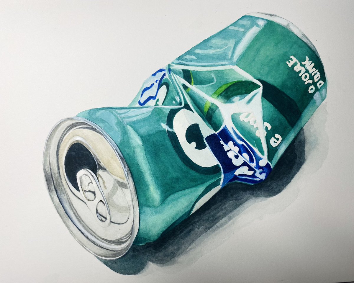 “Recycle” #watercolor #watercolorpainting #artwork #painting #art -#Realistic #creamsoda #SouthAfrica #SAArtist #illustration #watercolorart#