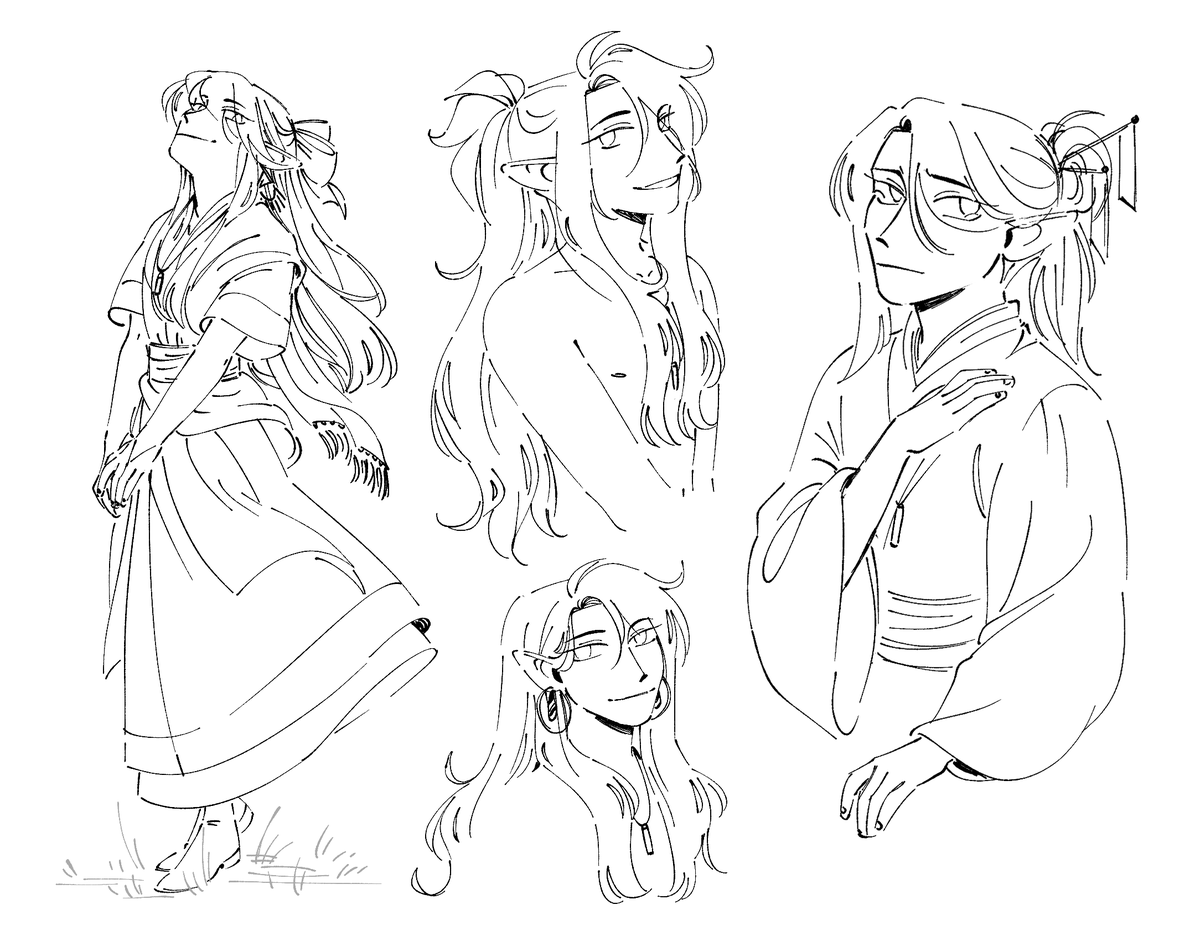 han doodles for a stressful day ;_; 