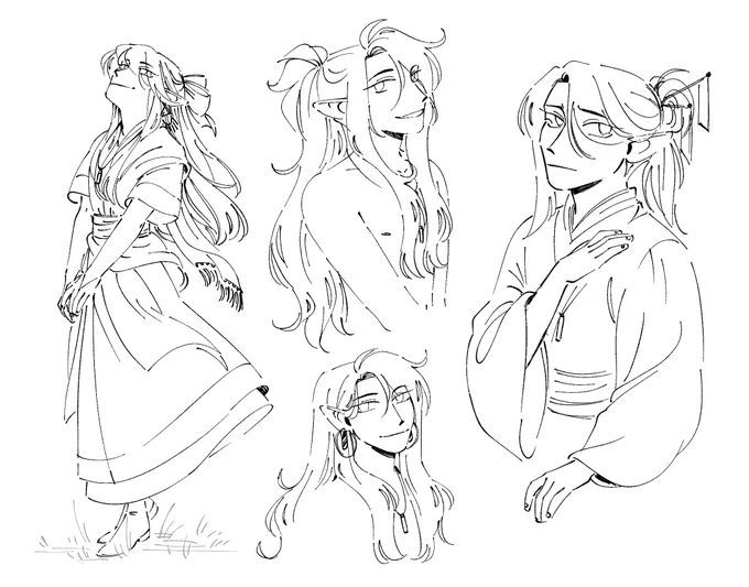 han doodles for a stressful day ;_; 