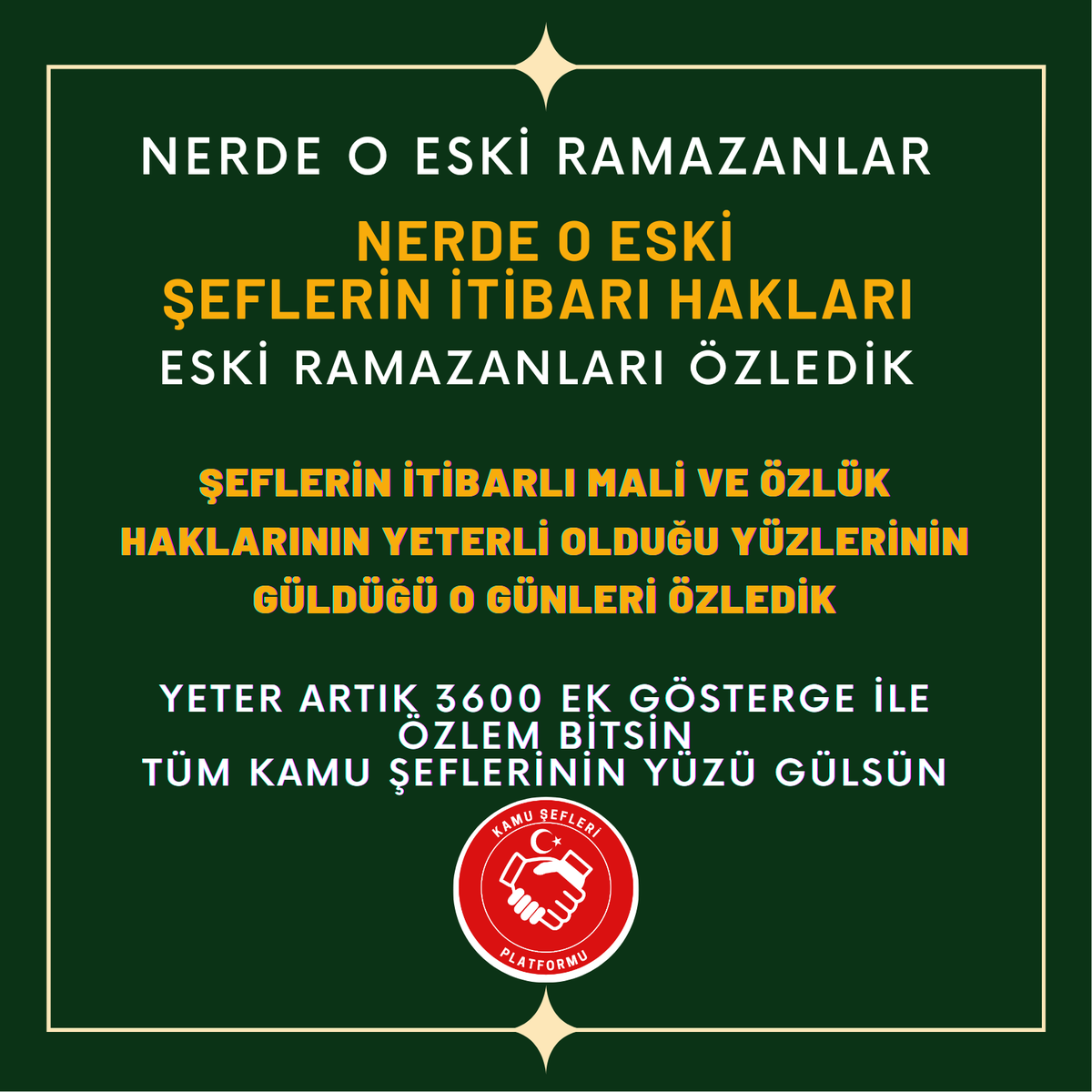HAYIRLI RAMAZANLAR #KAMUŞEFLERİ <a href="/vedatbilgn/">Vedat Bilgin</a> <a href="/drsoysal/">ERTUĞRUL SOYSAL</a> <a href="/_aliyalcin_/">Ali YALÇIN</a>