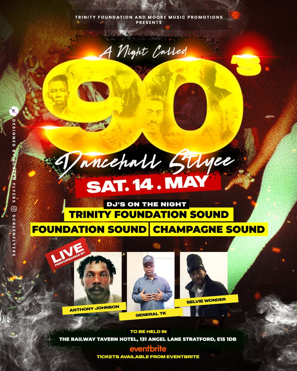 Online and print flyer designs that fit all screen sizes!
📩DM for mre info!

#screenflyers #flyerdesign #bashmentparty #90sdancehall #dancehallflyer #GraphicDesigner