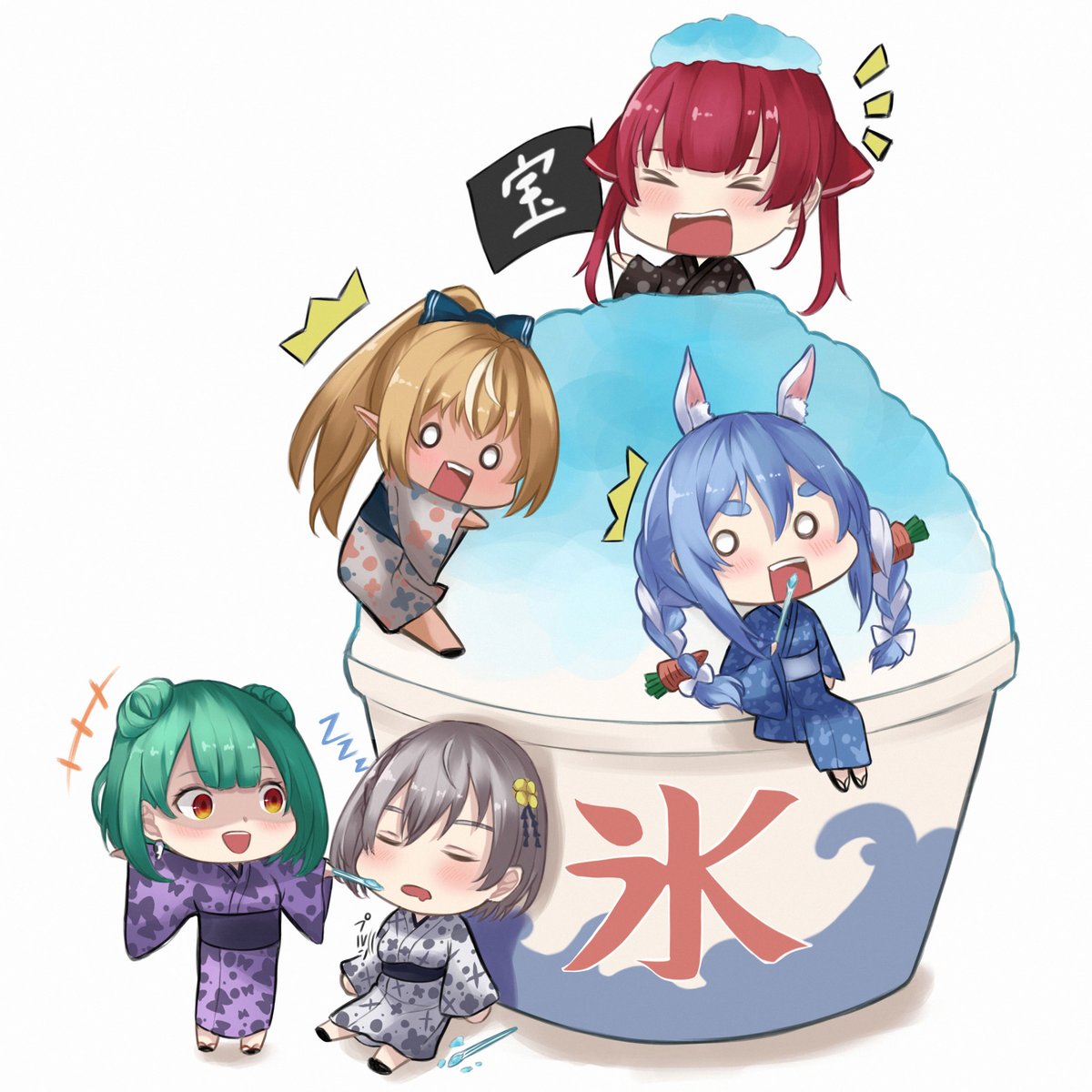 宝鐘マリン ,不知火フレア ,白銀ノエル ,潤羽るしあ ,兎田ぺこら 宝鐘マリン ,不知火フレア ,白銀ノエル ,潤羽るしあ ,兎田ぺこら