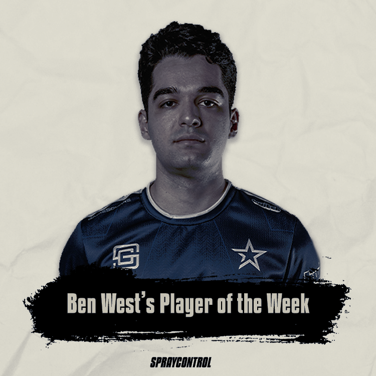 spraycontrolcs's tweet photo. 🖊️ It's Sunday, which means it's time for @ben__west 's Player of the Week!

See who caught Ben's eye this week 👀

@JTcsgo 

#counterstrike #esports #csgo https://t.co/ju38qKPaA0