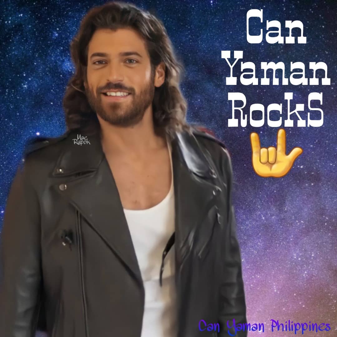 Can Yaman in Leather Jacket; a thread: Can Yaman rocks when wearing a leather jacket.. Rock 'n Roll Baeby 😝🤟😎 #CanYaman #CanYamanAsiaFandom