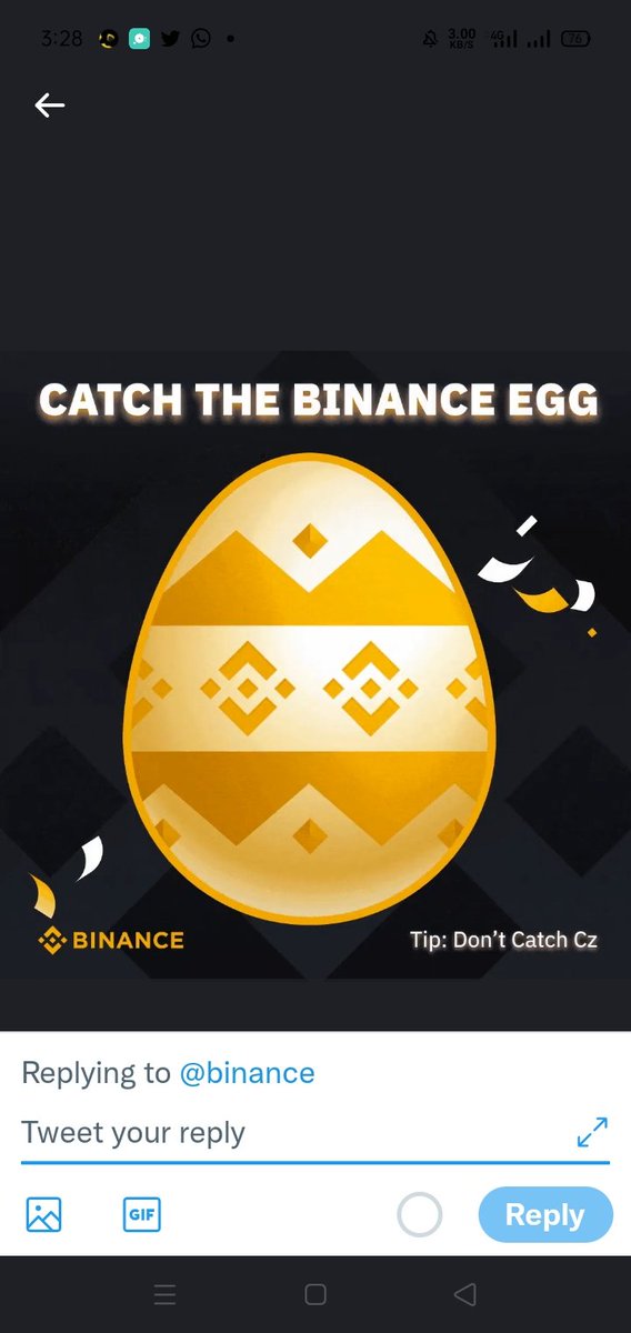 Nasikhan786's tweet photo. @binance Catch BINANCE  Egg 🥚🥚🥚🥚 https://t.co/dWL8PzV3VA