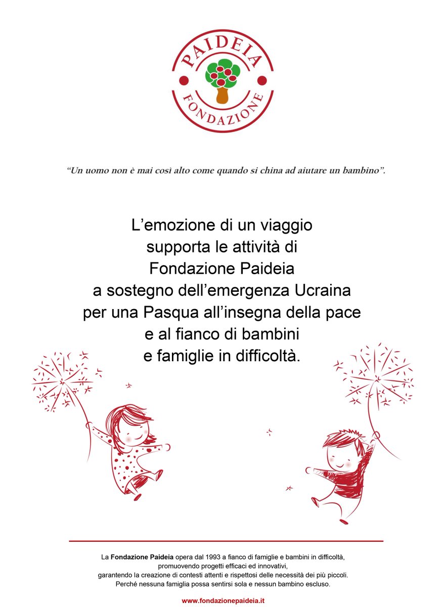 Augurissimi di #BuonaPasqua amici,
sperando che ci porti pace e serenità ✨
Anche quest'anno nel nostro piccolo abbiamo scelto di sostenere per l'occasione una realtà solidale, Fondazione PAIDEIA, attivamente impegnata a sostegno delle famiglie ucraine 💖
#pasqua2022