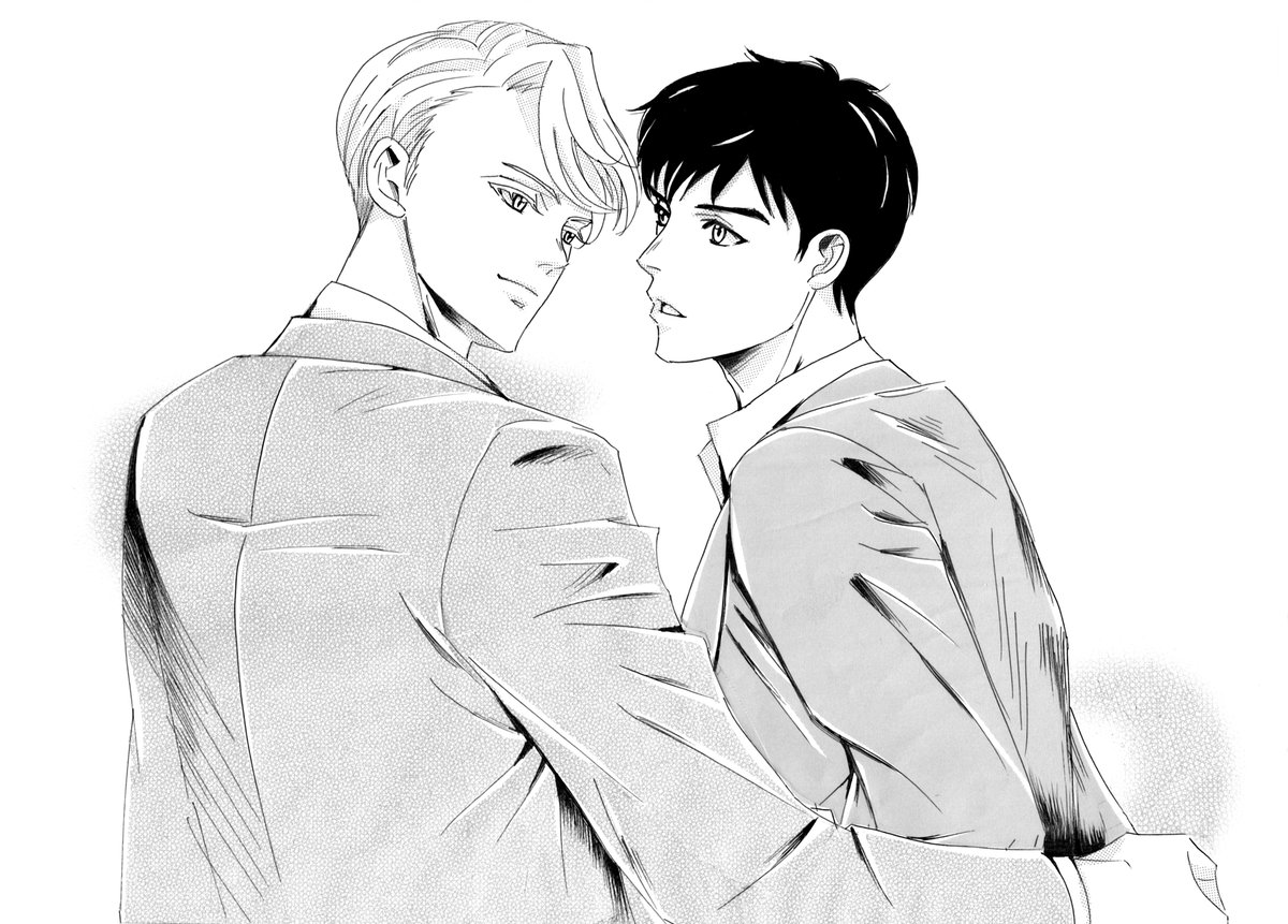 ひさしぶりにヴィクトル先生と勇利くんらくがき♥ 