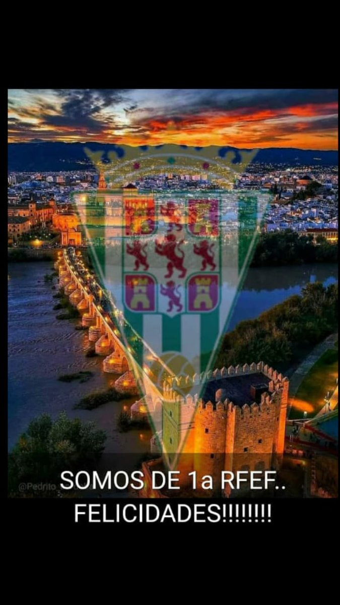 Desde Nuestro Club, el Racing FC Córdoba, queremos felicitar al Córdoba Club de fútbol por su ascenso a 1 RFEF. Enhorabuena!! Somos de 1 RFEF!! #racinguistas #racingcordoba #ascenso #cordoba