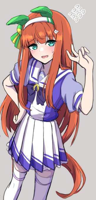 「ウマドルっぽいポーズまで3・2・1! 」と無茶ぶりされたスズカさん。 