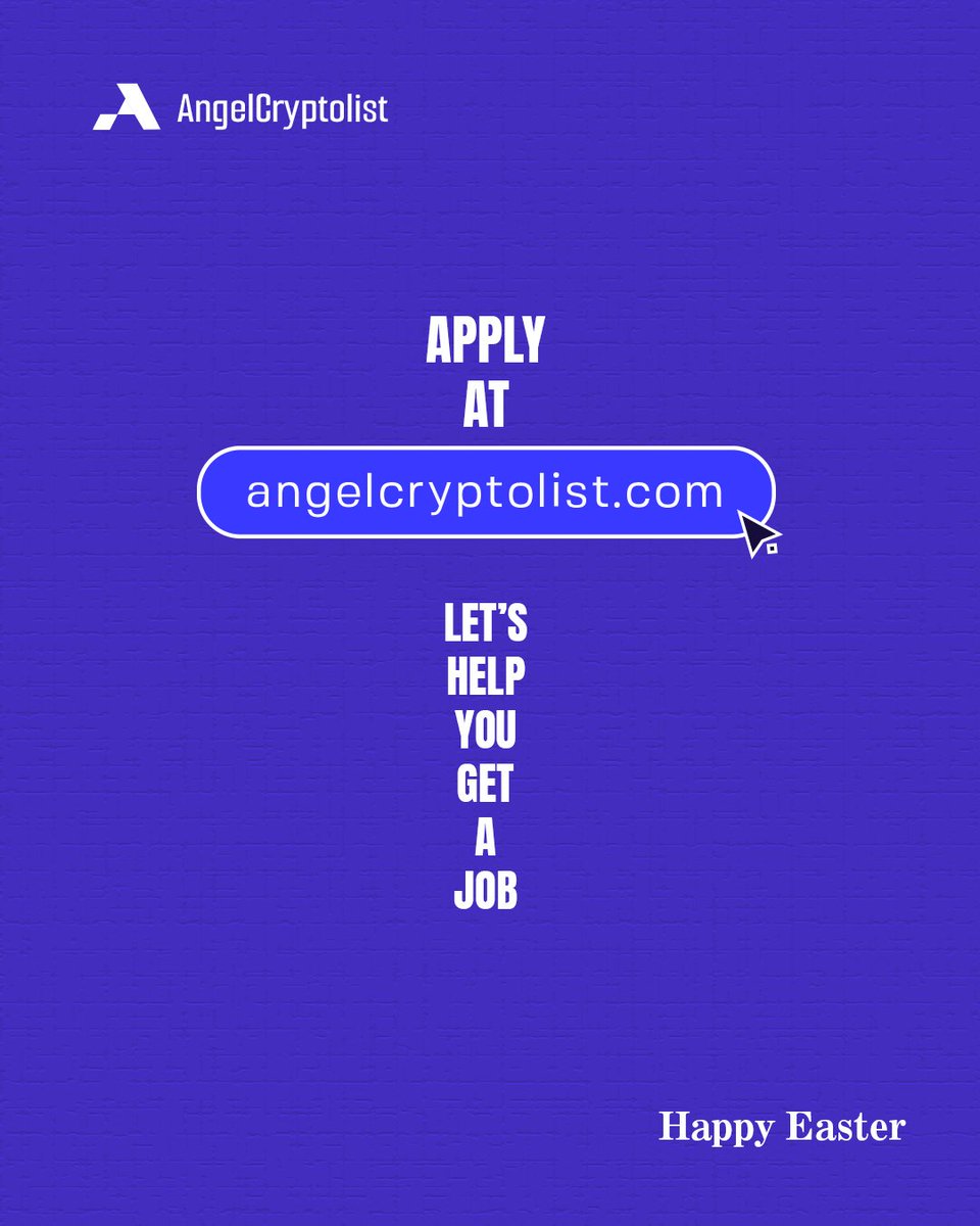 a_joblist's tweet photo. Come boldly and get what you need at His cross.
#happyeaster #easter #crypto #cryptojobs #angel #angelcryptolist https://t.co/LEAA0MPDD7