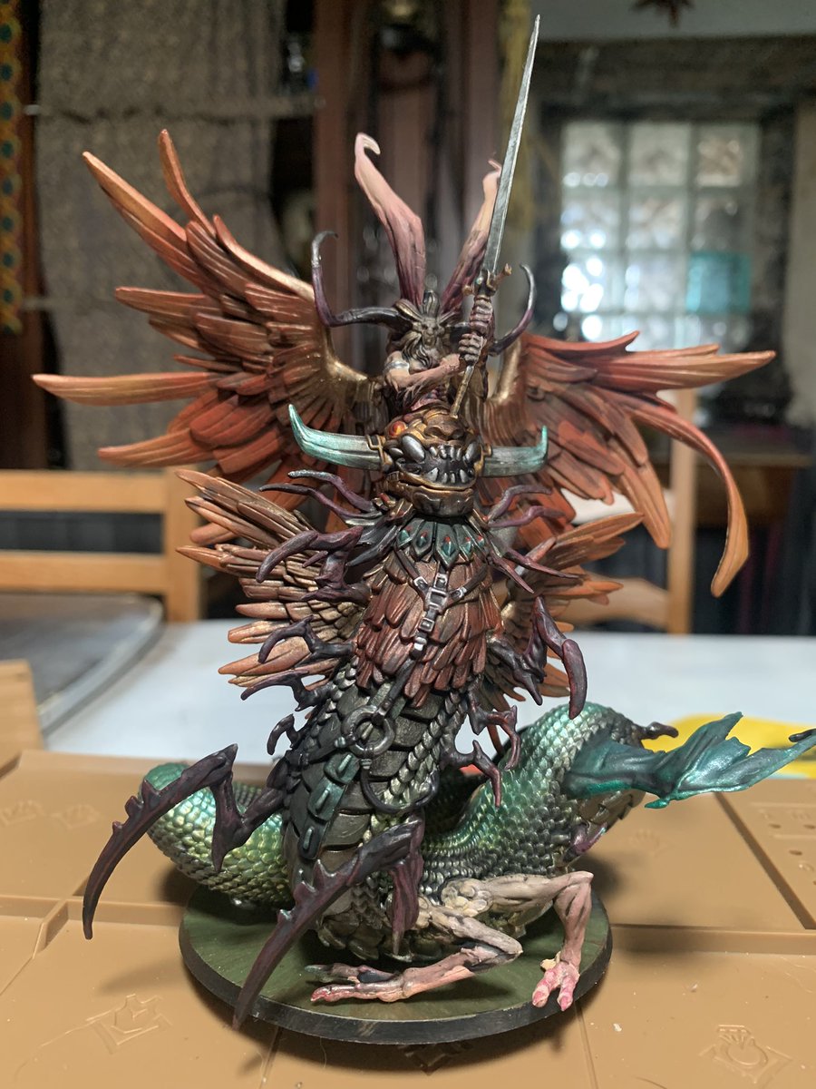 NavajoBirdsong's tweet photo. #MassiveDarkness2 #RoamingMonster #Boss #Baalberith #painting #models https://t.co/sfdLhgzA2j
