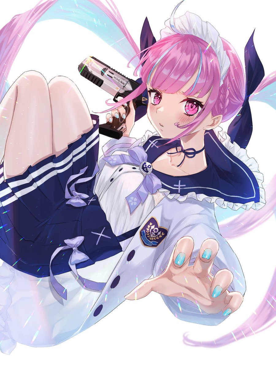 湊あくあ 「あくたんファイト…!Startendファイト…!#あくあーと 」|らんのイラスト