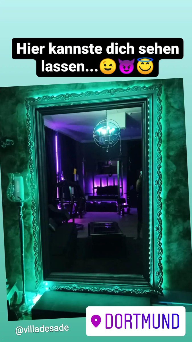 villadesade's tweet photo. Hier kannste dich sehen lassen...😉😈😇

#mirror #mirrorpic #bdsm #eviltoys #domina #sub  #bdsmzimmer #bdsmroom #fetischzimmer #smstudio #smstudiophoto #fotografie #fotoshooting #lovebizarre #bdsmcommunity #zimmervermietung #bdsmapartment #dortmund #nrw  #ruhrgebiet #joyclub https://t.co/jahKvdlG8N