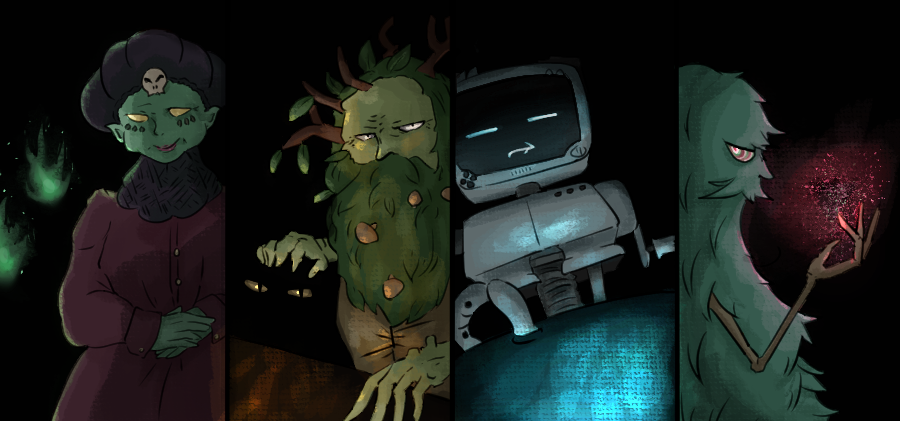 almost_uni's tweet photo. The Four Scrybes
#Inscryption #inscryptionfanart https://t.co/BS1hddVdbr