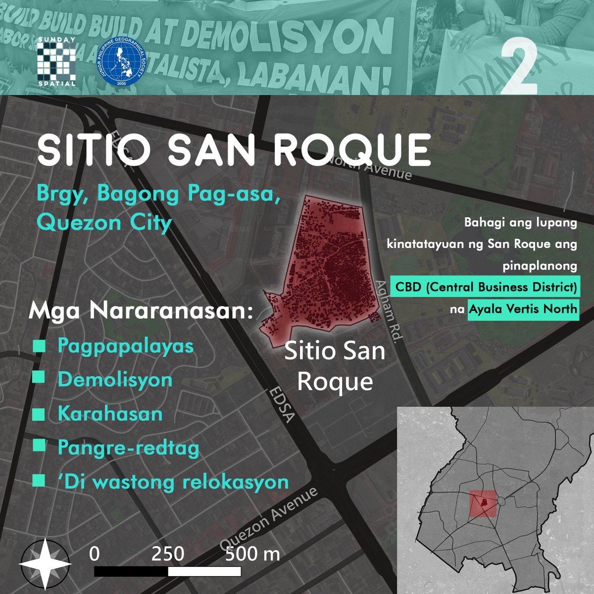 jpgs_upd's tweet photo. [SUNDAY SPATIAL: Tumbalik at mga Espasyo ng Pakikibaka]

#Tumbalik
#ReclaimOurGeographies
#DevelopmentForAll
#SundaySpatial

Basahin: https://t.co/EqRLhG80Ks https://t.co/6vAIWDaBvo