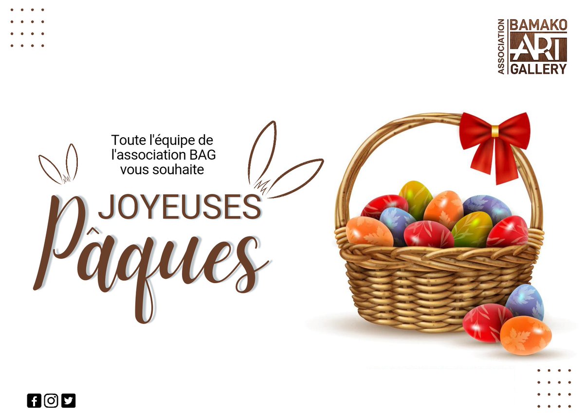 BagAssociation's tweet photo. Joyeuses pâques à toutes la communauté chrétienne. 😇

#Pâques2022 #associationbag #EasterSunday2022 https://t.co/SR4z7DXLuX