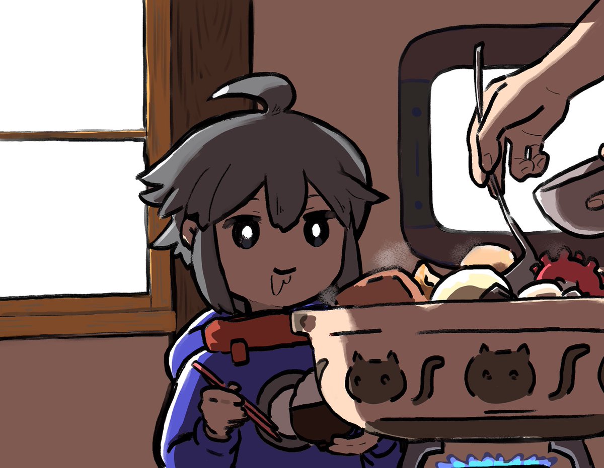 寒暖差がすごいのでおでんの絵です