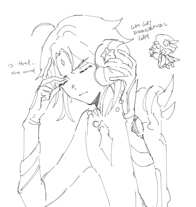 extra doodle re: just heard the hollow sound of the wind, 