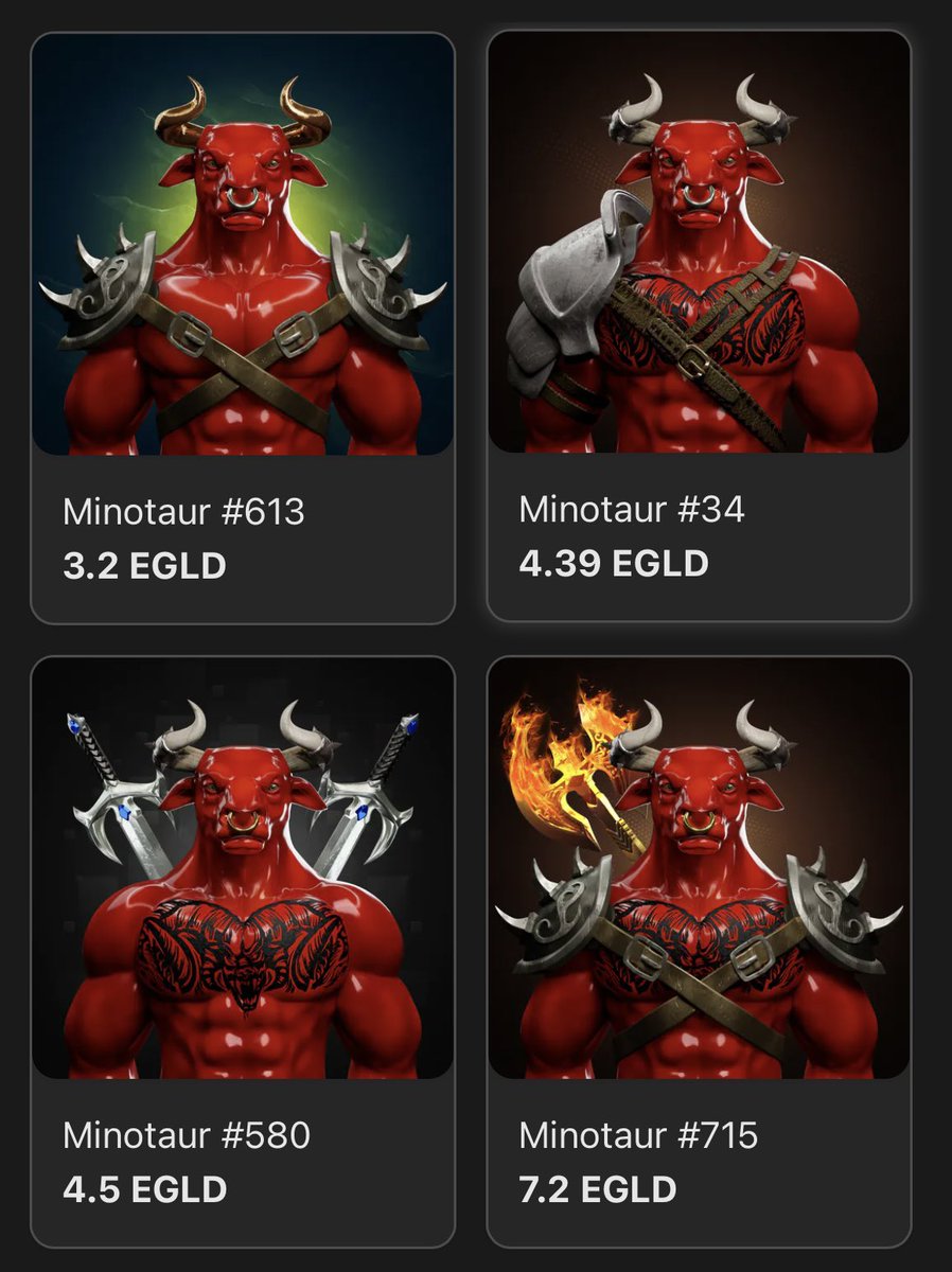 Maiar Minotaurs - SOLD OUT tweet media