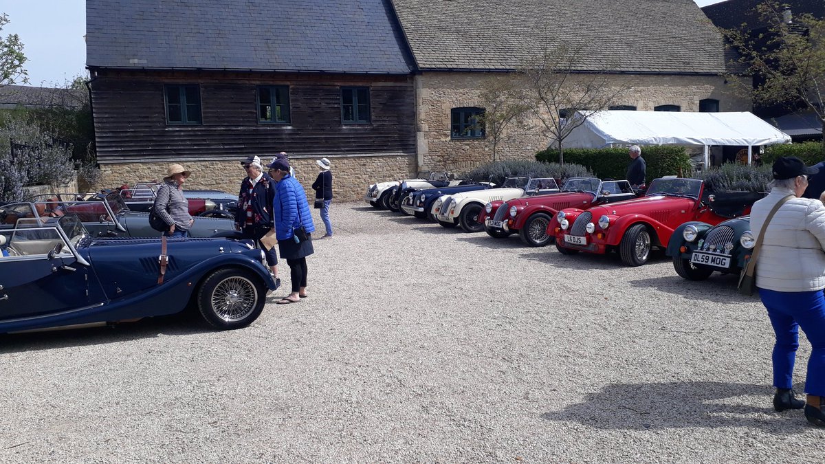 Morgan cars are at Combe Mill today!