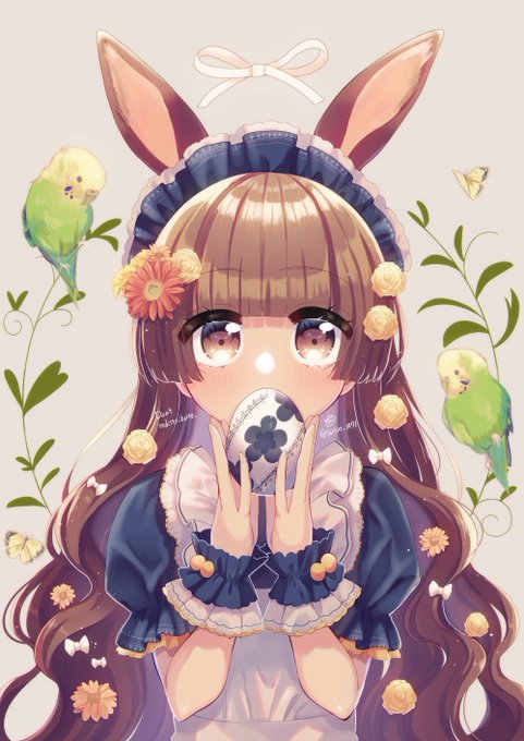 去年と今年比較
だいぶ違う雰囲気のイースターイラストになりました🐰🐣 