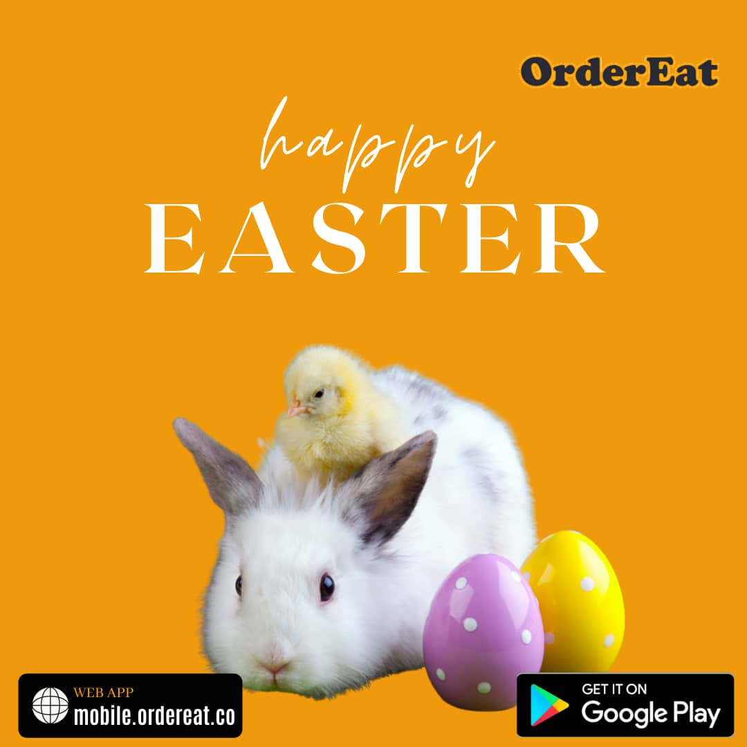 OrderEatEnt's tweet photo. He is risen!

A moment to reflect on the price He paid for mankind, and a period to rejoice that He rose!

May this season of Easter usher in new beginning for you.

Happy Easter, from all of us, at OrderEat.
#Easter #EasterSunday #HappyEaster https://t.co/x89kDqt5Xg