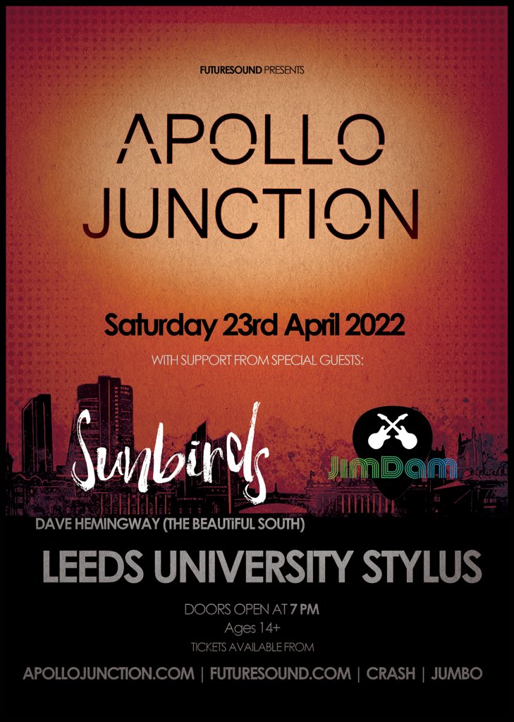 ApolloJunction's tweet image. #Competition for #Easter 
We’ve got 2 FREE GUEST LIST places for Saturday at Leeds Uni plus a free T-shirt from the merch stand. 

Just like/ RT/ &amp;amp; make sure you’re following. Good luck! #Leeds #ALLIN #free #COMP