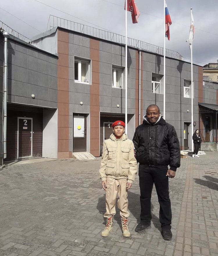 visegrad24's tweet photo. The President of a Russian league of self-defense celebrates his son joining the Yunarmia, an organization that prepares children for service in the Russian Army. 

He writes that “Russia’s has been ordered by God”. https://t.co/1lhYqTMquX