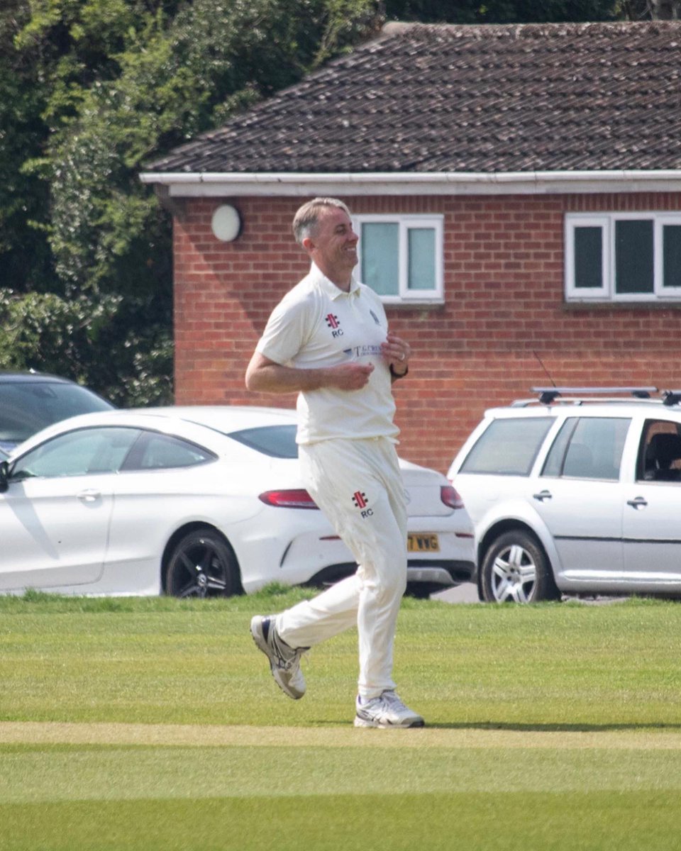 RikkiClarke81's tweet photo. First game for @shrewtoncc yesterday in our first friendly of the season. A good outing for all and a tough day for me after still getting over pneumonia. Managed 77 retired with the bat and a solid 8 overs under the belt. Good win for us to start the season off. #weareshrewton https://t.co/1GmQG1TwR2