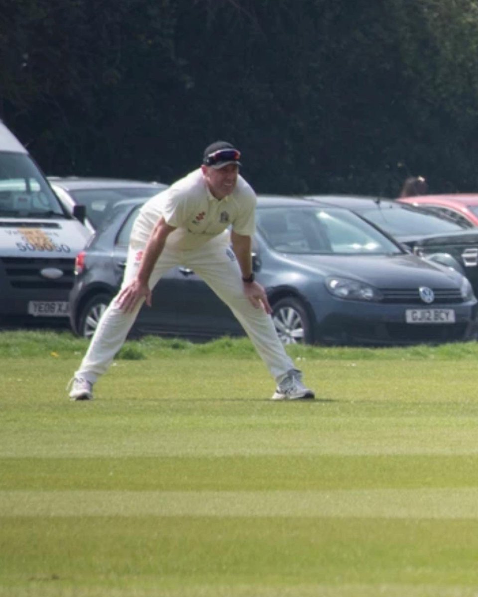 RikkiClarke81's tweet photo. First game for @shrewtoncc yesterday in our first friendly of the season. A good outing for all and a tough day for me after still getting over pneumonia. Managed 77 retired with the bat and a solid 8 overs under the belt. Good win for us to start the season off. #weareshrewton https://t.co/1GmQG1TwR2