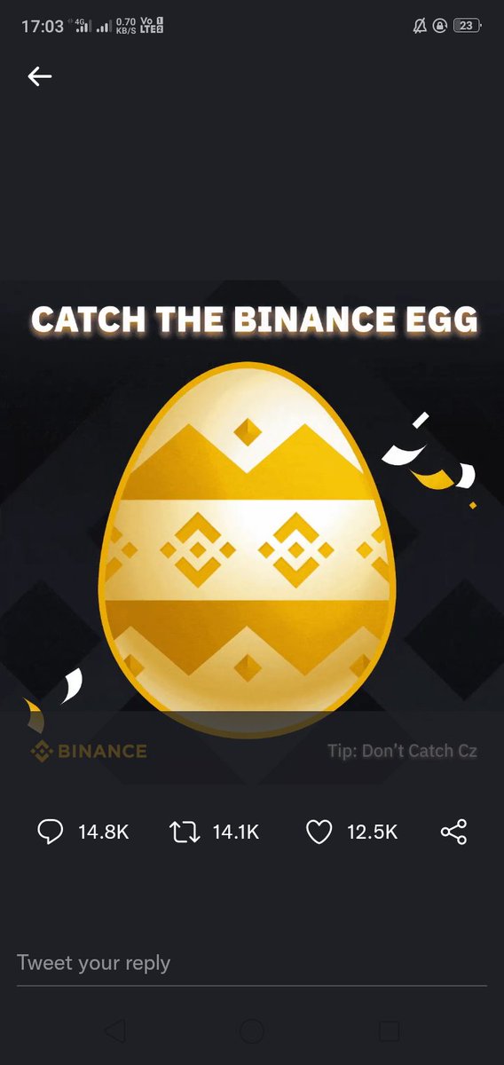 MahimaiAnthony's tweet photo. @binance Caught the Binance EGG https://t.co/9SD9FCKMVI