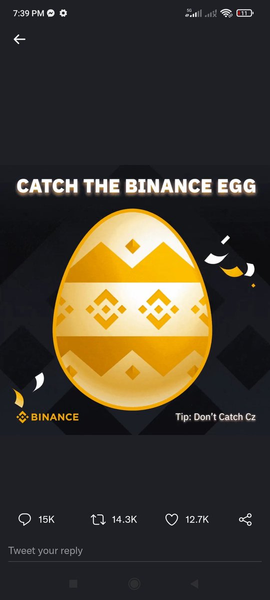 thooorz's tweet photo. @binance #BinanceEggHunt https://t.co/JWlCZKjUG3