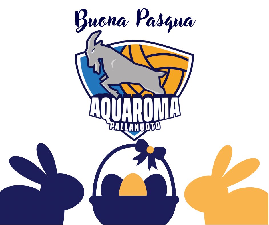 Buona Pasqua dalla famiglia Aqvaroma!💙💛
#happyeaster #buonapasqua #pasqua #pallanuoto #aqvaroma #waterpolo #goat #goat🐐