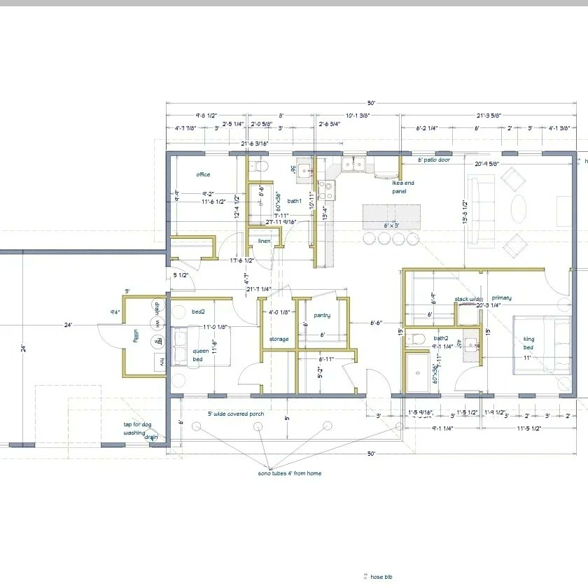 Needs plans designed?  Reach out!
Check out an example of a plan  that I've recently drawn!
#customhomeplans #specifictoyou #affordableplans