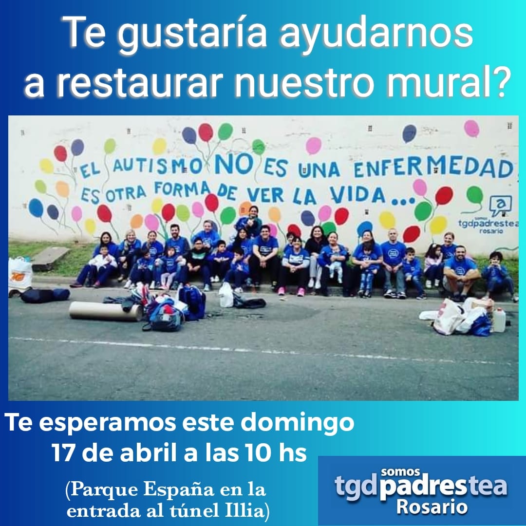 TGD PADRES ROSARIO (@tgdrosario) on Twitter photo Hoy los esperamos desde las 10 hs en la <a href="/CalleRecreativa/">Calle Recreativa</a> en la entrada túnel Arturo Ilia para terminar nuestro mural <a href="/SCyCRos/">Secretaría de Control y Convivencia</a> <a href="/SDHyHRosario/">Secretaría de Desarrollo Humano y Hábitat</a> <a href="/MuniRosario/">Municipalidad de Rosario</a> <a href="/CulturaRosario/">CulturaRosario</a> <a href="/pablojavkin/">Pablo Javkin</a> <a href="/DepTurRosario/">Secretaría de Deporte y Turismo Rosario</a> Hoy los esperamos desde las 10 hs en la <a href="/CalleRecreativa/">Calle Recreativa</a> en la entrada túnel Arturo Ilia para terminar nuestro mural <a href="/SCyCRos/">Secretaría de Control y Convivencia</a> <a href="/SDHyHRosario/">Secretaría de Desarrollo Humano y Hábitat</a> <a href="/MuniRosario/">Municipalidad de Rosario</a> <a href="/CulturaRosario/">CulturaRosario</a> <a href="/pablojavkin/">Pablo Javkin</a> <a href="/DepTurRosario/">Secretaría de Deporte y Turismo Rosario</a>