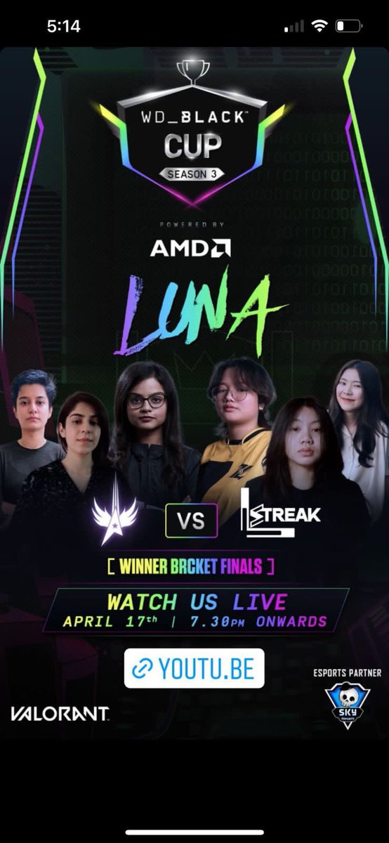 Do support us on Live Stream tonight at 7:30 pm
As we fight against Lstreak to secure our spot in Grand Finals.
 
#asteriasupremacy
youtu.be/QCR7KA7WgUE