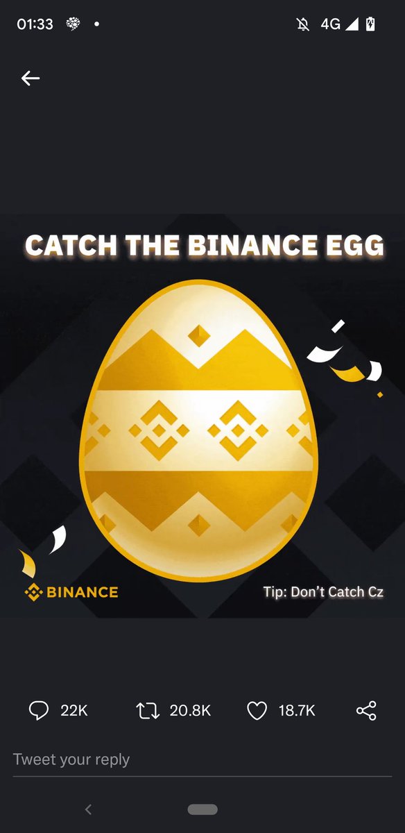 japanchad's tweet photo. @binance #BinanceEggHunt 
Gotchu! https://t.co/OKQowLeT5A