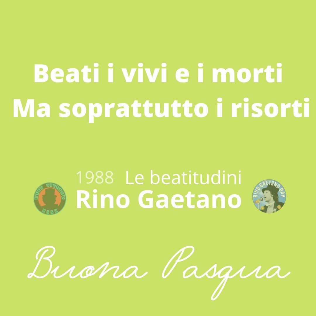 #BuonaPasqua 
#RinoGaetano