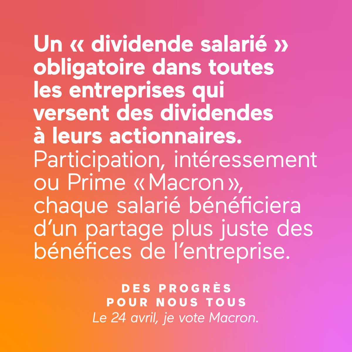 Pour notre pouvoir d'achat, le 24 avril #JeVoteMacron ! 

#EmmanuelMacronavecvous #avecvous2022 #AvecVous #emmanuelmacron #france🇫🇷 #elysee2022 #election2022 #ProjetMacron #noustous
